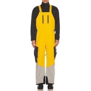 WHITESPACE 2L Insulated Cargo Bib Pant in Golden Yellow, Rock Ridge, & Phantom L